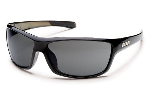Conductor Black Backpaint with Gray Polarized Polycarbonate Lens