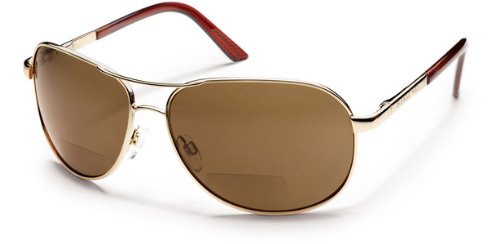 Aviator Reader 2.00 Gold, Polarized Brown