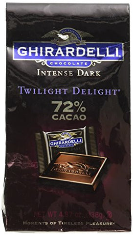 Intense Dark 72% Cacao Twilight Delight Squares in Bag, 4.87 oz