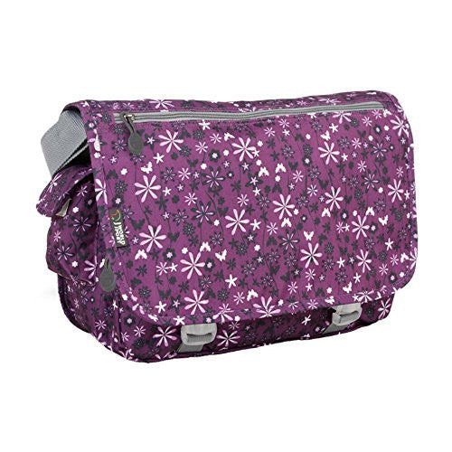 Terry Messenger Bag, Garden Purple