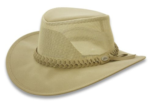 Aussie Golf Soakable Mesh Hat, Khaki, Medium