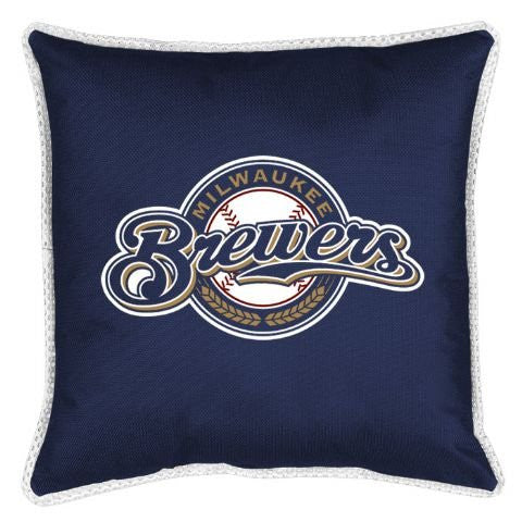 SIDELINES PILLOW Milwaukee Brewers - Color Midnight - Size 18x18