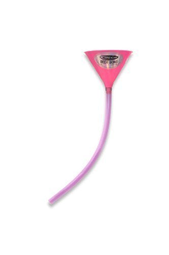1-Hose Head Rush Pink Beer Bong Funnel, 2ft