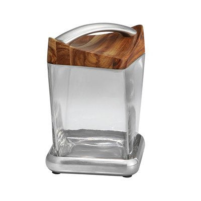 Nambe 6.5-inch Twist Cannister