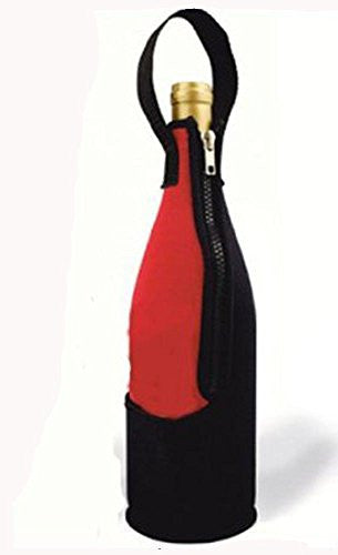 Zip-N-Go Neoprene Wine Bag Only, Red/Black