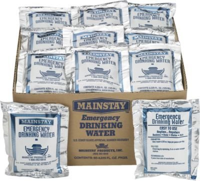 Mainstay Emergency Drinking Water (60 Packets/Case)