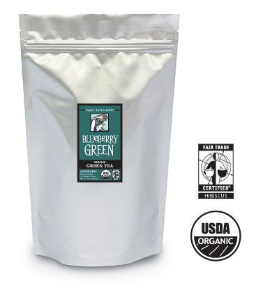 Blueberry Green, Organic Green Tea, Bulk