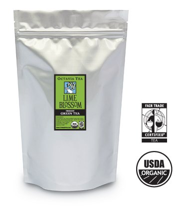 Lime Blossom Organic, Fair Trade Green Tea, Bulk