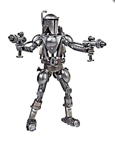 Recycle Metal Art Collections, Standing Warrior, 9 inches x 6 inches x 5 inches