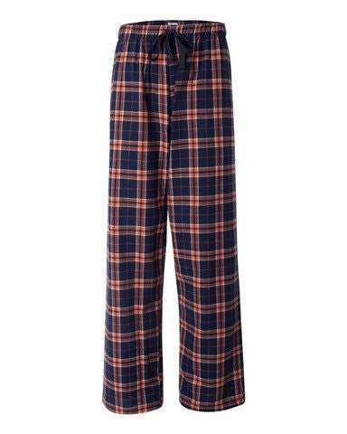 Flannel Pant - Orange/Navy, Large
