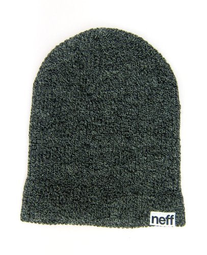 Fold Heather Beanie - BLACK - GREY