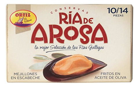 Conservas Ortiz Mussels Fried In Escabeche 115g Tin