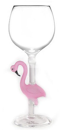 Wine glass/ Flamingo