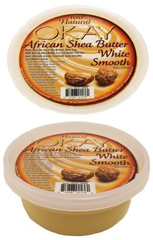 Shea Butter Jar, White, 8 oz.