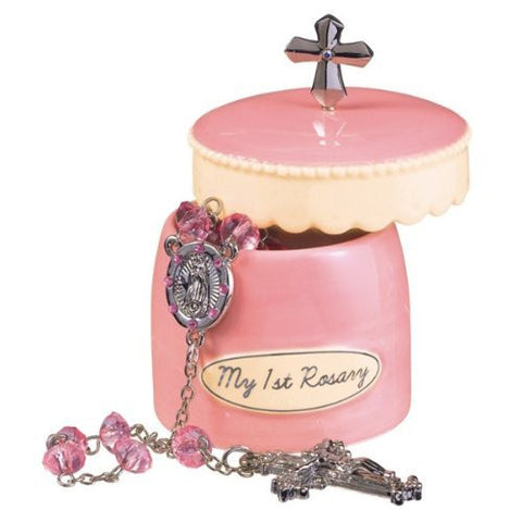 My First Rosary Keepsake Box - Pink
