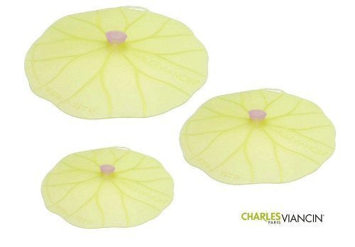 Charles VIANCIN The Lilypad Lid Medium-Small, Medium & Large Silicone Suction Lid & Food Cover (Set of 3)