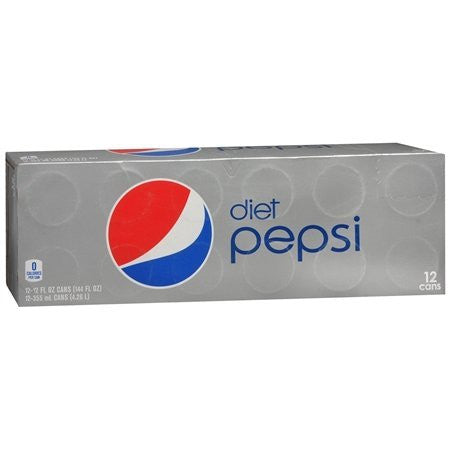 Diet Pepsi®, 12 Oz. Cans, 12/Pk, 2 Packs/Ct