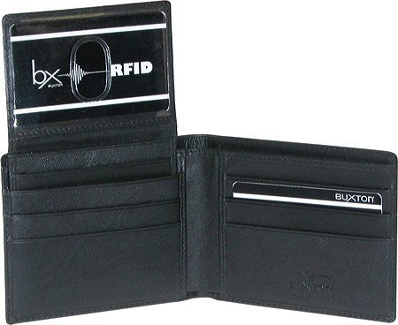 Buxton Houston Credit Card Billfold - RFID (Black)