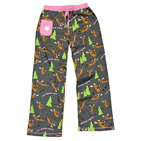 Lazy One Text Moose-Aging - 958, Yoga PJ Pant, XL