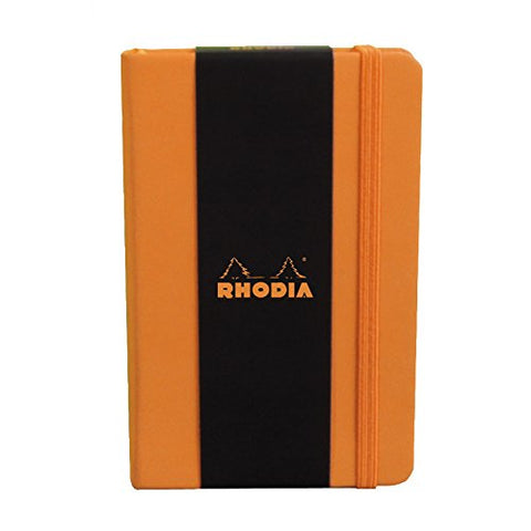 Rhodia Boutique Webnotebooks Bound 3 1/2 x 5 1/2 Dot grid Orange 96 sheets