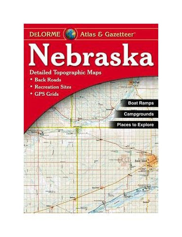 Delorme Atlas & Gazetteer Paper Maps, Nebraska (Paperback)