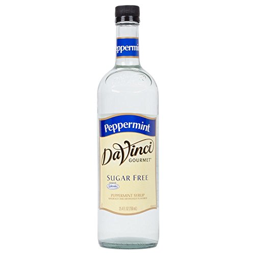 DaVinci Gourmet Sugar Free Syrups Peppermint Glass Bottle  750 ml