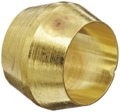 Brass Compression Fitting - Sleeve, 0.25" Brass Tube O.D