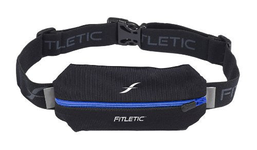 Lycra Single Pouch - Black/Blue Zipper