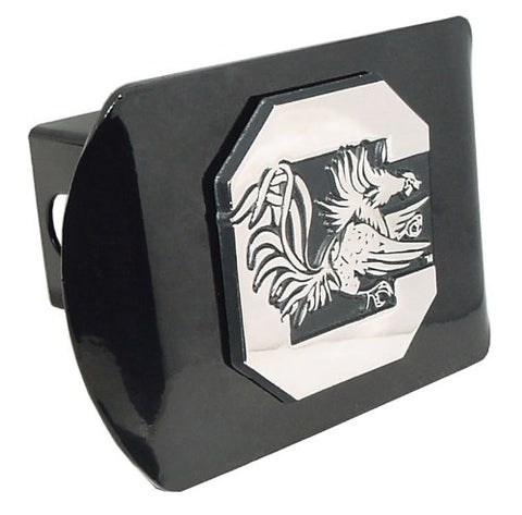 South Carolina C-Gamecock Metal Hitch Cover, Black
