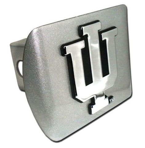 Indiana IU Metal Hitch Cover Brushed