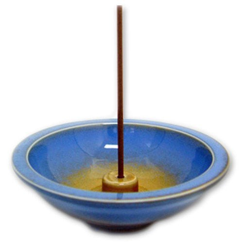 Azure 4.5-inch Round Incense Holder