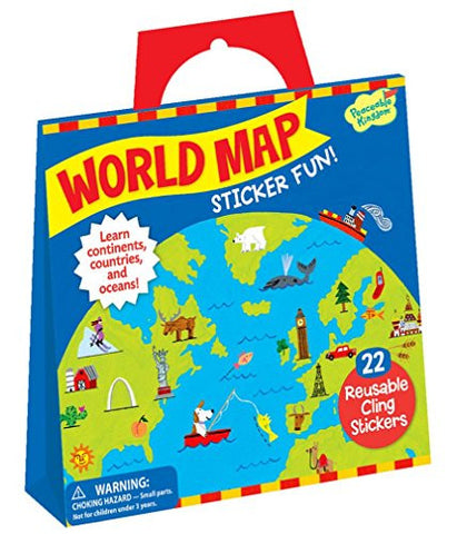 WORLD MAP STICKERS