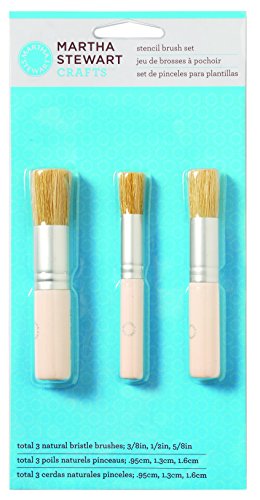 MARTHA STEWART STENCIL BRUSH SET (3 PCS)