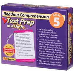 Reading Comprehension Test Prep in a Flash, Grade 5