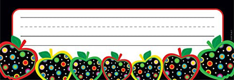 Dots on Black Apples Name Plates