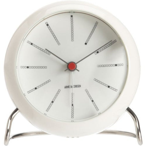 Rosendahl Arne Jacobsen Table Clock Banker in White