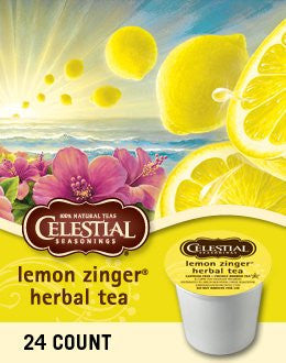 Celestial Seasonings - Lemon Zinger Tea, 24-Count K-Cup