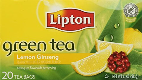 Lemon Ginseng Green Tea, 20's