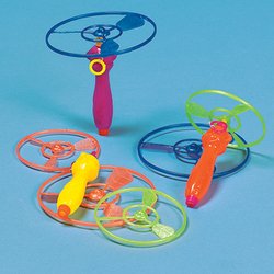 Plastic Mini Flying Two-Disk Sets 12 pcs