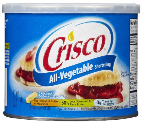 Crisco Shortening, Regular, 16 oz