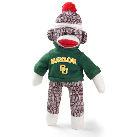Baylor Sock Monkey, Green 8"