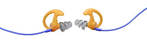 EP5 Sonic Defenders Max Full-Block Flanged Earplugs 1 Pair Large Orange