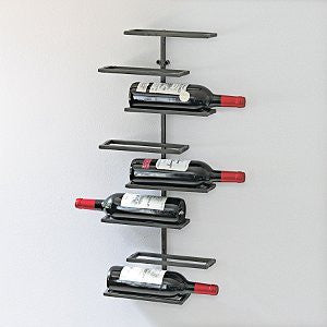 8 Bottle Wall Mounted Wine Rack