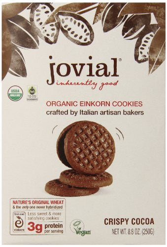 Einkorn Cookies Crispy Cocoa At least 95% Organic, 8.8oz