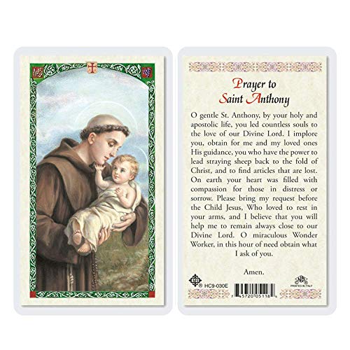 Laminated Holy Card - Saint Anthony (Card)