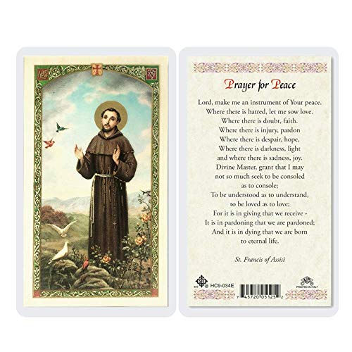 Laminated Holy Card - Saint Francis (Card)