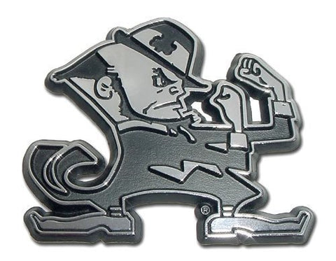 Notre Dame Leprechaun Shiny Chrome Emblem
