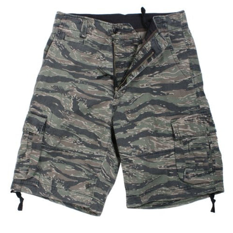 Tiger Stripe Camo Vintage Infantry Utility Shorts - Large
