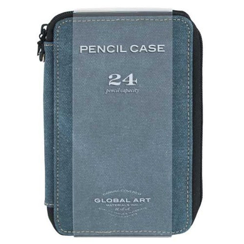 Canvas Pencil Case 24-color Steel Blue
