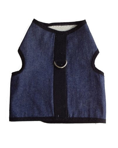 Kitty Holster Cat Harness, Medium/Large, Denim Blue